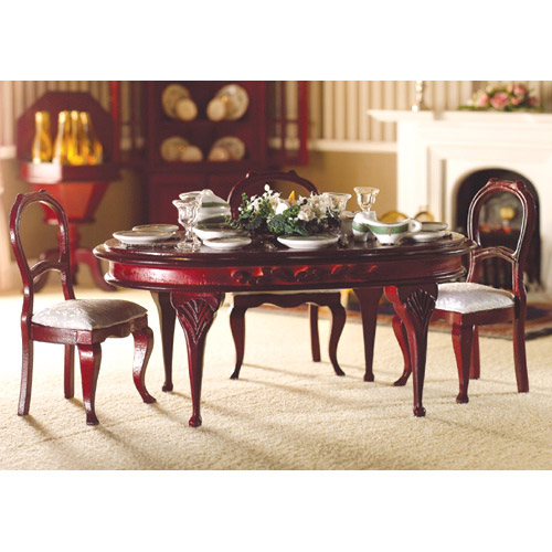 DH-2079 – Queen Anne Dining Room Table – (1:12) | RB Models